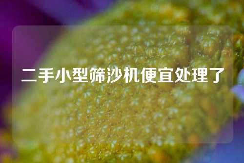 二手小型筛沙机便宜处理了