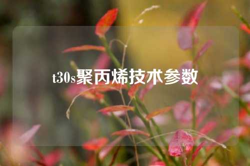 t30s聚丙烯技术参数