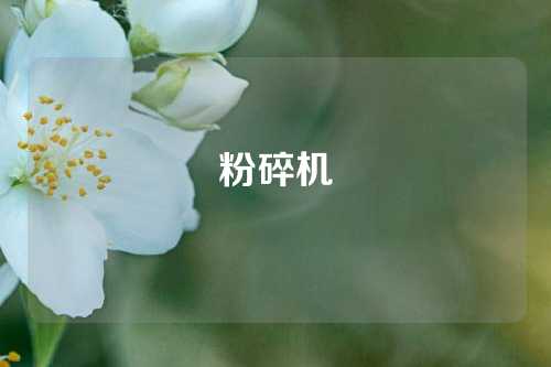 粉碎机