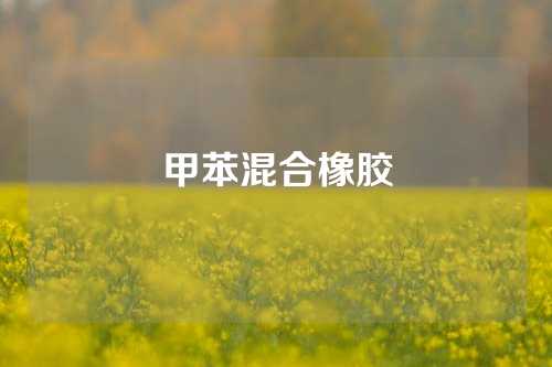 甲苯混合橡胶