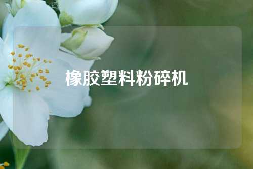橡胶塑料粉碎机