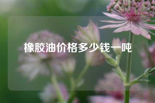 橡胶油价格多少钱一吨