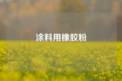 涂料用橡胶粉
