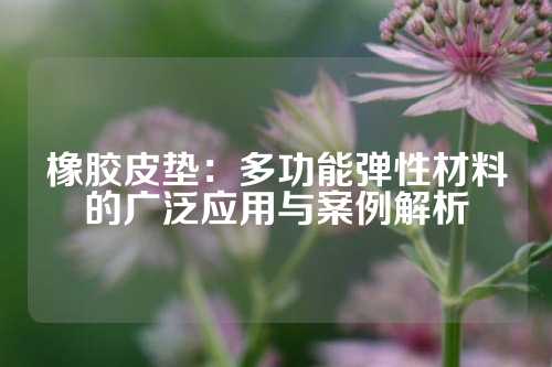 橡胶皮垫：多功能弹性材料的广泛应用与案例解析