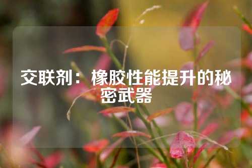 交联剂：橡胶性能提升的秘密武器