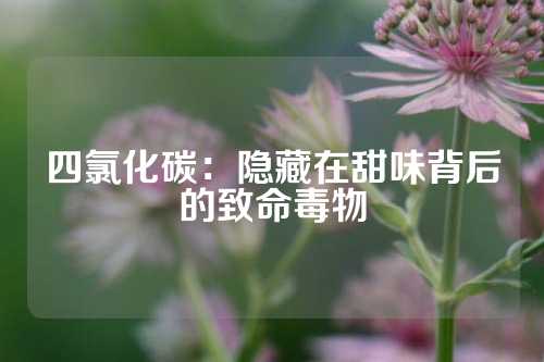 四氯化碳：隐藏在甜味背后的致命毒物