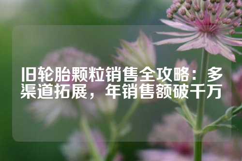 旧轮胎颗粒销售全攻略：多渠道拓展，年销售额破千万