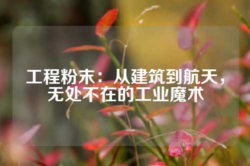 工程粉末：从建筑到航天，无处不在的工业魔术
