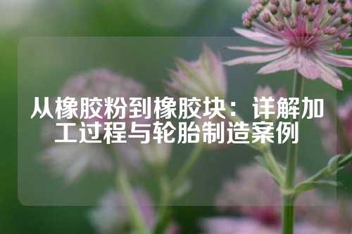 从橡胶粉到橡胶块：详解加工过程与轮胎制造案例