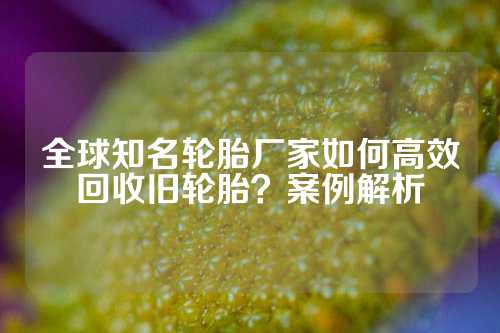 全球知名轮胎厂家如何高效回收旧轮胎？案例解析