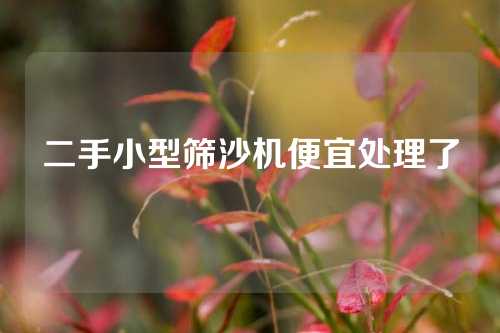 二手小型筛沙机便宜处理了