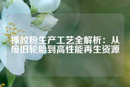 橡胶粉生产工艺全解析：从废旧轮胎到高性能再生资源