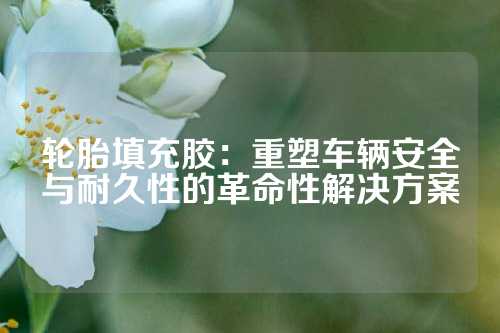 轮胎填充胶：重塑车辆安全与耐久性的革命性解决方案