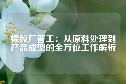 橡胶厂普工：从原料处理到产品成型的全方位工作解析