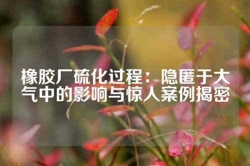 橡胶厂硫化过程：隐匿于大气中的影响与惊人案例揭密