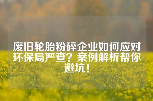 废旧轮胎粉碎企业如何应对环保局严查？案例解析帮你避坑！