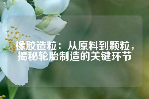 橡胶造粒：从原料到颗粒，揭秘轮胎制造的关键环节