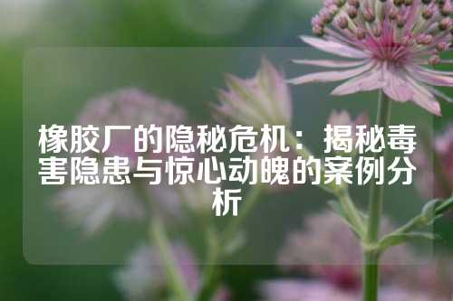 橡胶厂的隐秘危机：揭秘毒害隐患与惊心动魄的案例分析