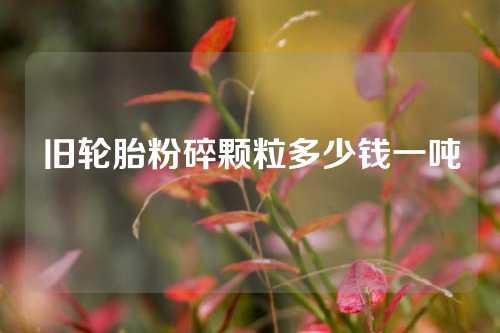 旧轮胎粉碎颗粒多少钱一吨