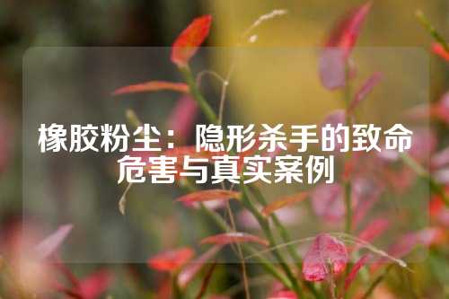 橡胶粉尘：隐形杀手的致命危害与真实案例