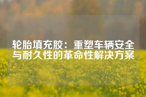 轮胎填充胶：重塑车辆安全与耐久性的革命性解决方案