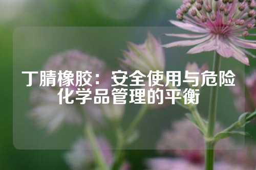 丁腈橡胶：安全使用与危险化学品管理的平衡