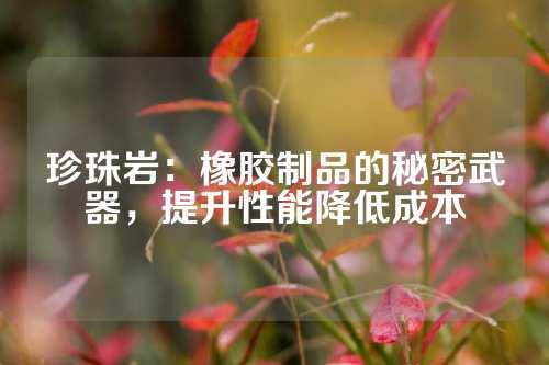 珍珠岩：橡胶制品的秘密武器，提升性能降低成本