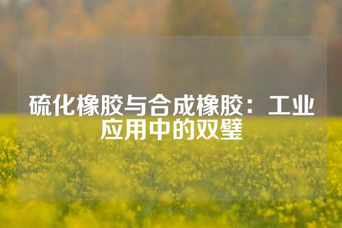 硫化橡胶与合成橡胶：工业应用中的双璧