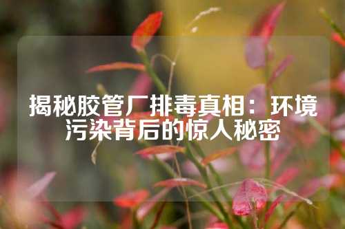 揭秘胶管厂排毒真相：环境污染背后的惊人秘密