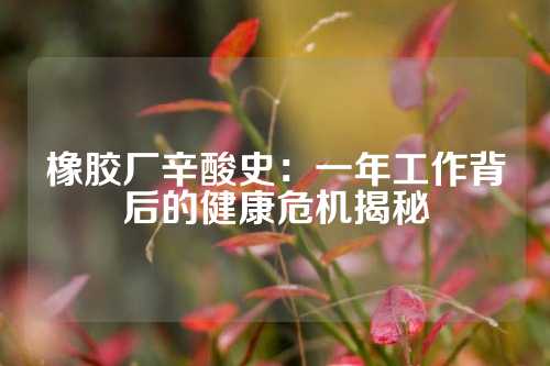 橡胶厂辛酸史：一年工作背后的健康危机揭秘