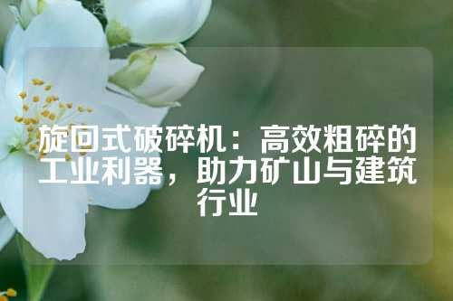旋回式破碎机：高效粗碎的工业利器，助力矿山与建筑行业