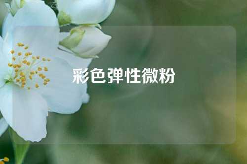 彩色弹性微粉