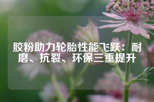 胶粉助力轮胎性能飞跃：耐磨、抗裂、环保三重提升