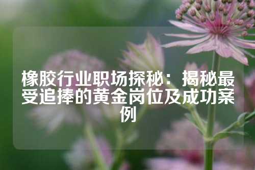 橡胶行业职场探秘：揭秘最受追捧的黄金岗位及成功案例