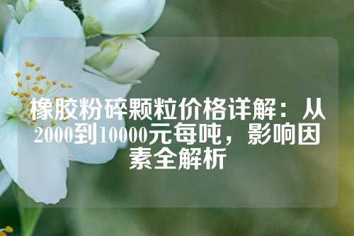 橡胶粉碎颗粒价格详解：从2000到10000元每吨，影响因素全解析