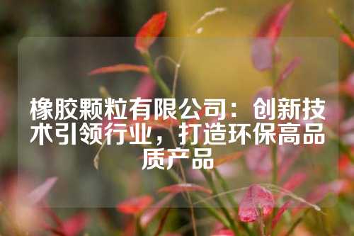 橡胶颗粒有限公司：创新技术引领行业，打造环保高品质产品
