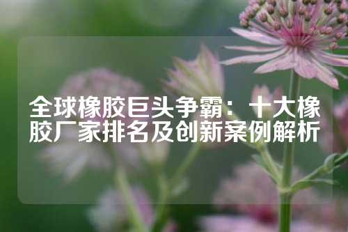 全球橡胶巨头争霸：十大橡胶厂家排名及创新案例解析