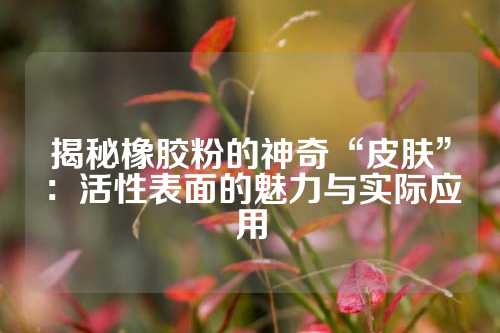 揭秘橡胶粉的神奇“皮肤”：活性表面的魅力与实际应用