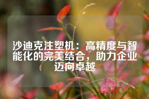 沙迪克注塑机：高精度与智能化的完美结合，助力企业迈向卓越