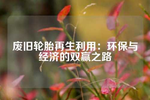 废旧轮胎再生利用：环保与经济的双赢之路