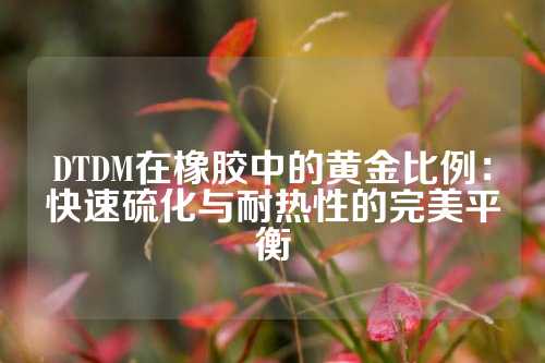 DTDM在橡胶中的黄金比例：快速硫化与耐热性的完美平衡