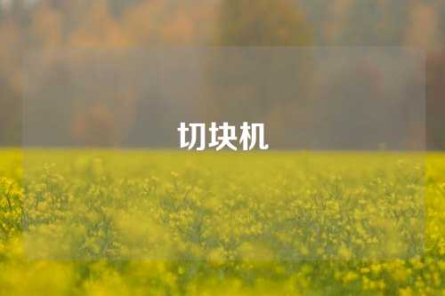 切块机