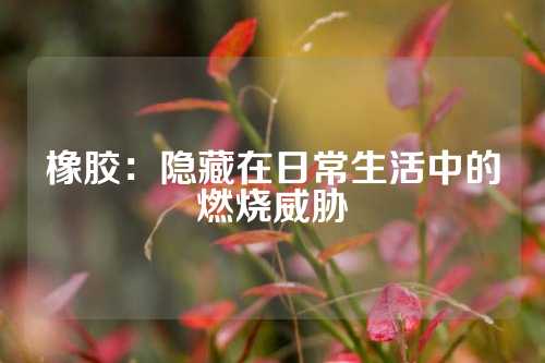 橡胶：隐藏在日常生活中的燃烧威胁