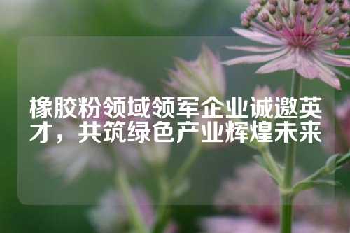 橡胶粉领域领军企业诚邀英才，共筑绿色产业辉煌未来