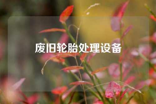 废旧轮胎处理设备