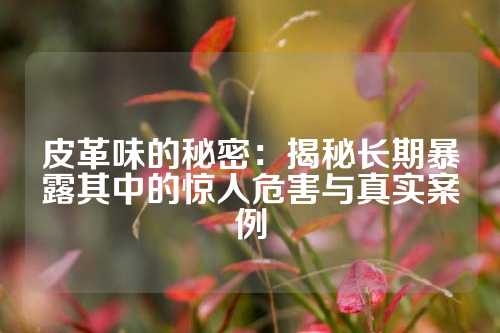 皮革味的秘密:揭秘长期暴露其中的惊人危害与真实案例