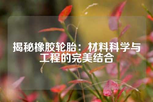 揭秘橡胶轮胎：材料科学与工程的完美结合