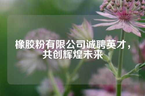 橡胶粉有限公司诚聘英才，共创辉煌未来