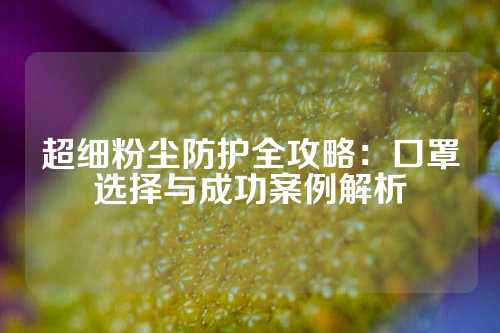 超细粉尘防护全攻略：口罩选择与成功案例解析