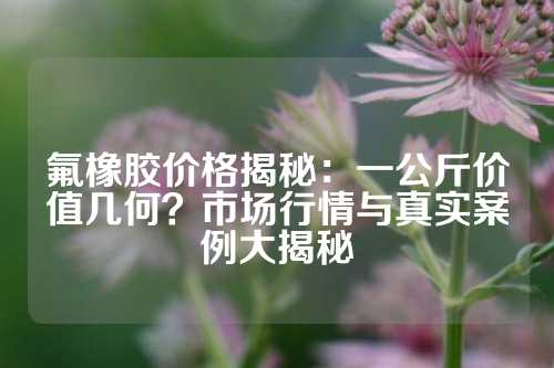 氟橡胶价格揭秘：一公斤价值几何？市场行情与真实案例大揭秘